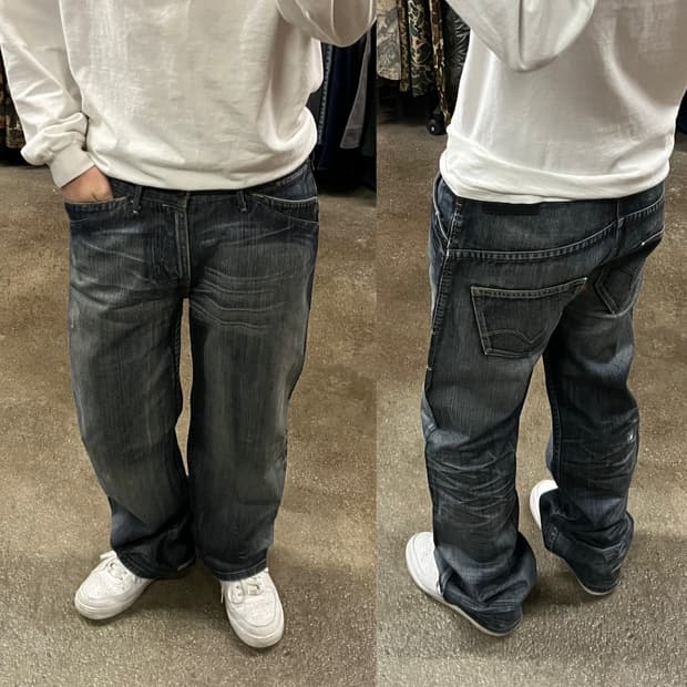 00s 리바이스 레드룹 워싱진 (32“)