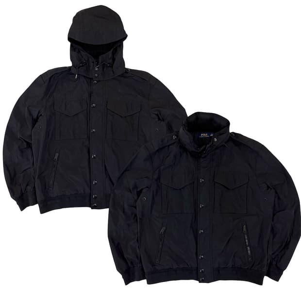 폴로 랄프로렌 유틸리티 에어본 봄버자켓 필드자켓 블랙