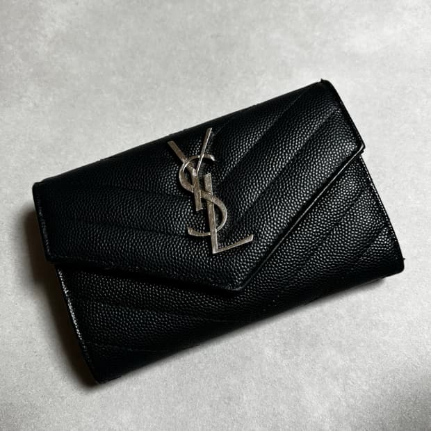 생로랑 마틀라세 엔벨롭 카드 지갑