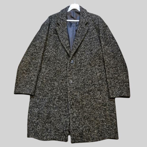 XL(착샷잇음) 보카시 울 싱글롱코트 