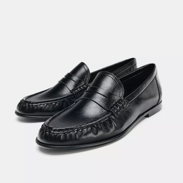 새상품 자라 소프트셔링 로퍼 39