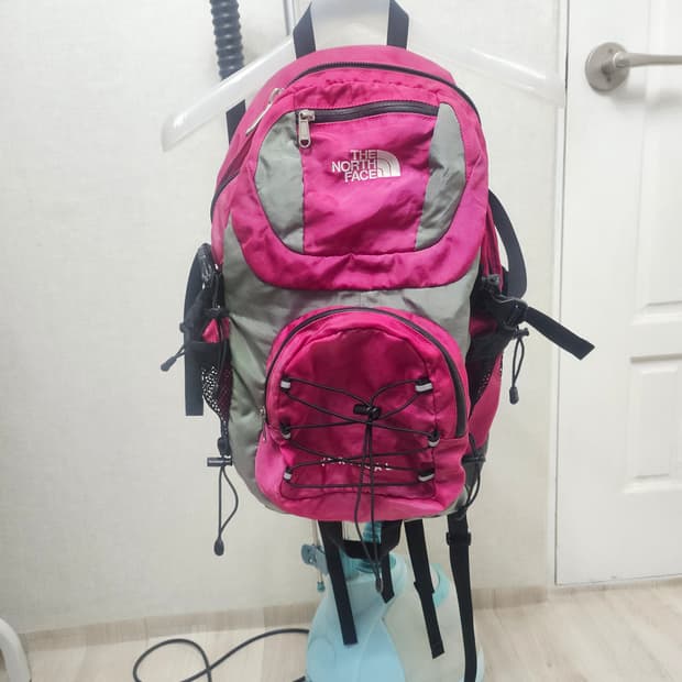 (31)L 노스페이스 버티칼핑크 백팩가방 [가로:46 세로:37]