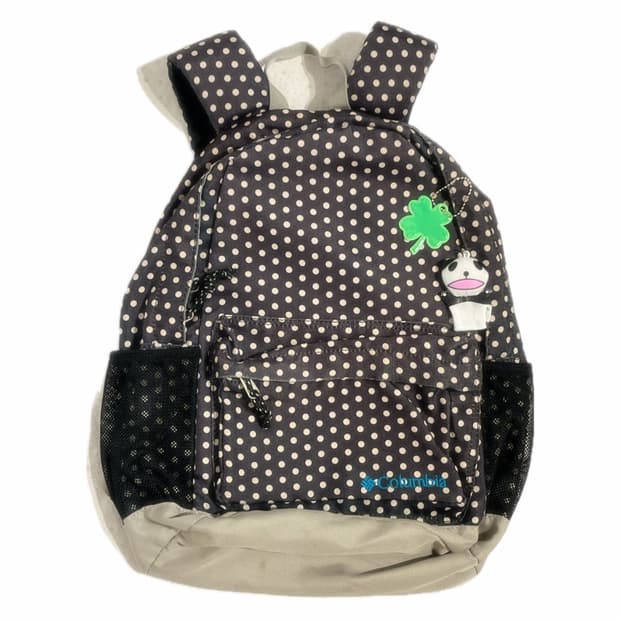 네이비 블랙 컬럼비아 도트 백팩 🌀