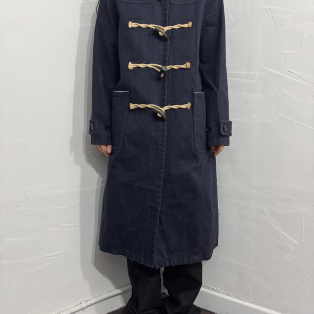 ined duffle long hood jacket