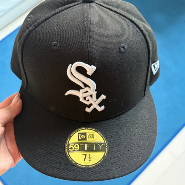 뉴에라 MLB 어센틱 시카고 화이트 삭스 게임 캡 블랙