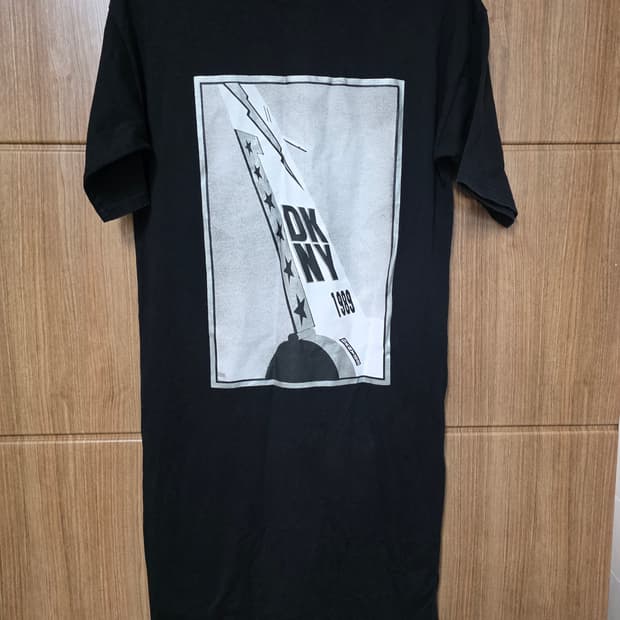 DKNY 세미오버핏 반팔 미디원피스