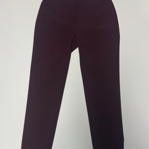 여성 모조에스핀 버건디 슬랙스 펜츠