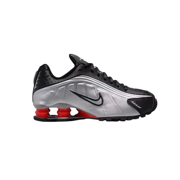 나이키 샥스 R4 메탈릭 실버 블랙