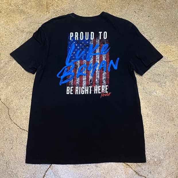 미국 빈티지 루크 브라이언 투어티 반팔티 락티셔츠