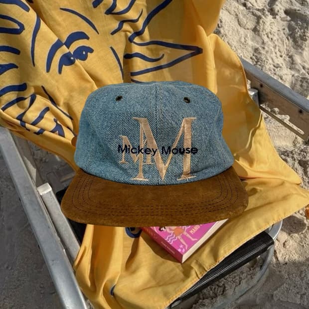 Vintage 90s Mickey Denim Cap