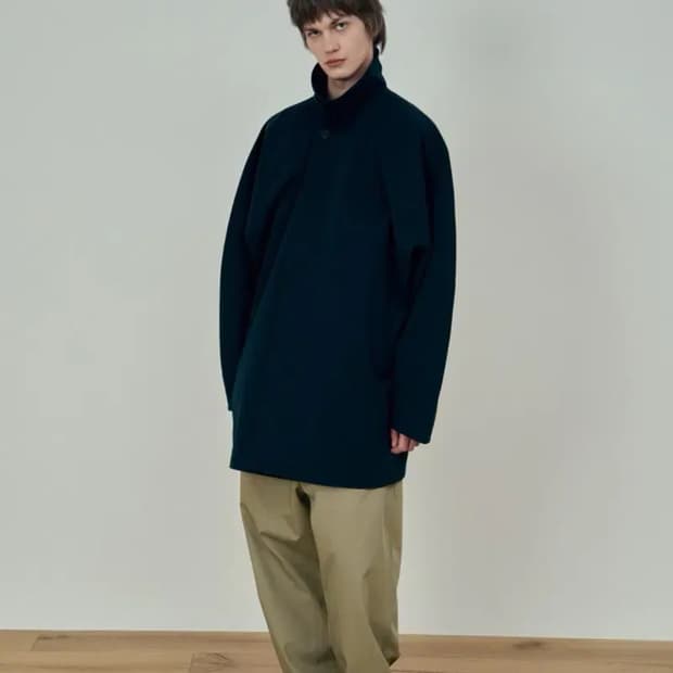 Dolman Half Coat Navy