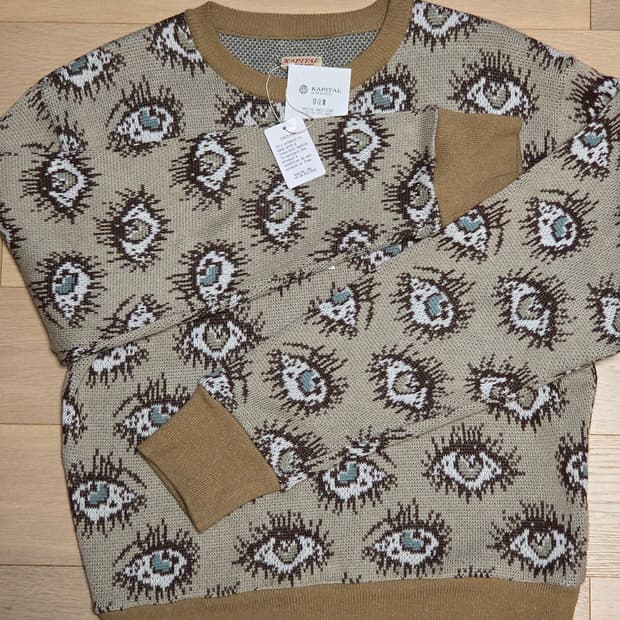 택,영수증 O) 캐피탈 스피크 이지 니트 3사이즈