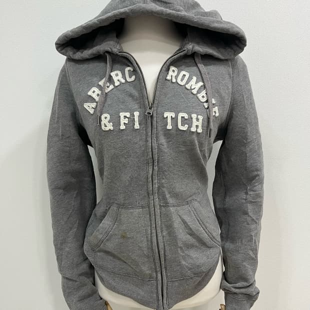 아베크롬비 그레이 후드집업 딱붙핏