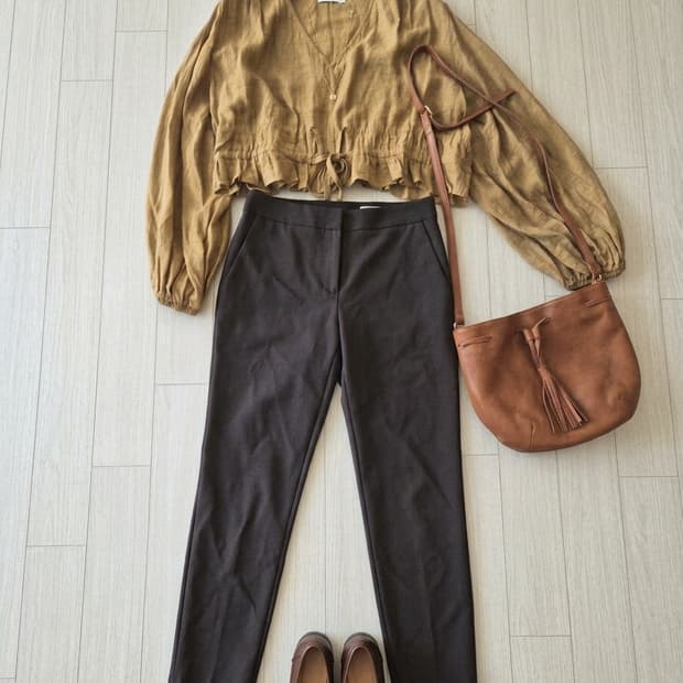 [SJSJ] 핏 예쁜 차콜 슬랙스 (밴딩형/61-90 사이즈)