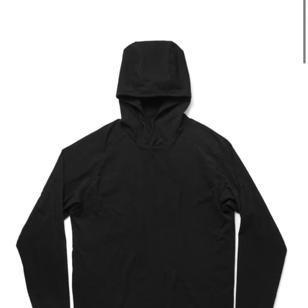 해칭룸 레이어드 후드 블랙 3사이즈