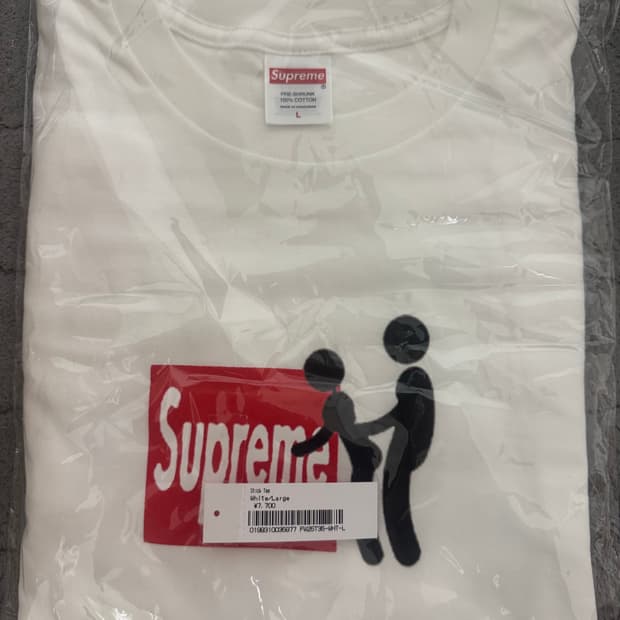새상품) 슈프림 스틱 티셔츠 화이트 L