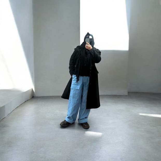 드리스반노튼/PADDED카고팬츠-와이드팬츠/L