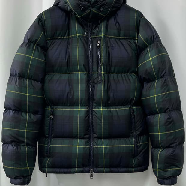 폴로 랄프로렌 블랙와치 콜드웨더 필파워 헤비다운 푸터 패딩자켓