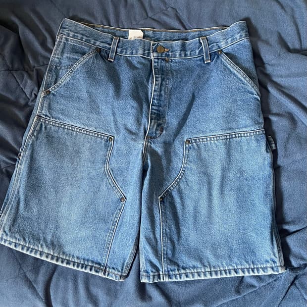 빈티지 칼하트 더블니 카펜터 쇼츠 35~36