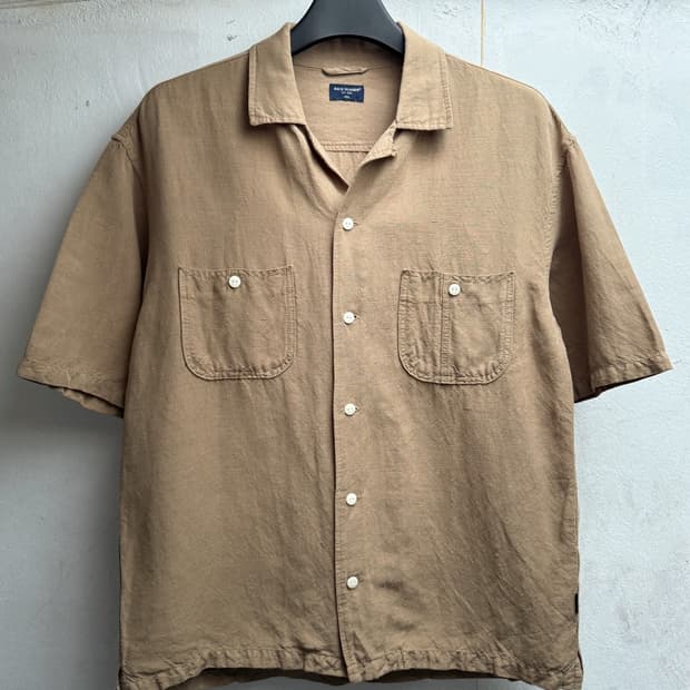 BACK NUMBER Linen Rayon Shirt