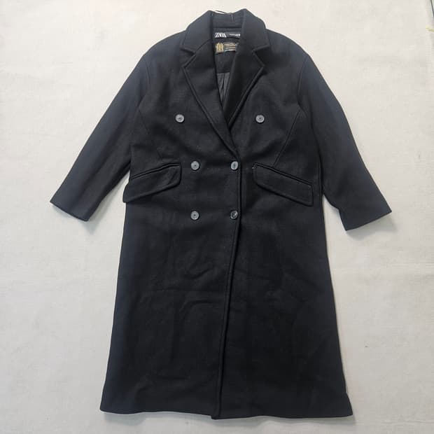26 자라 울 혼방 더블 브레스티드 코트 0325Y