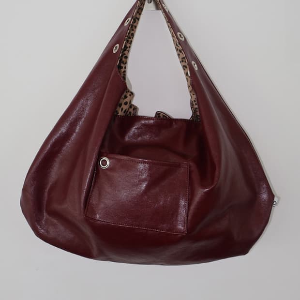 Depc eyelet leather bag 