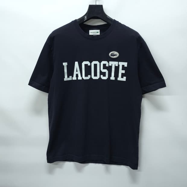라코스테 빅로고 네이비 반팔 티셔츠(100)