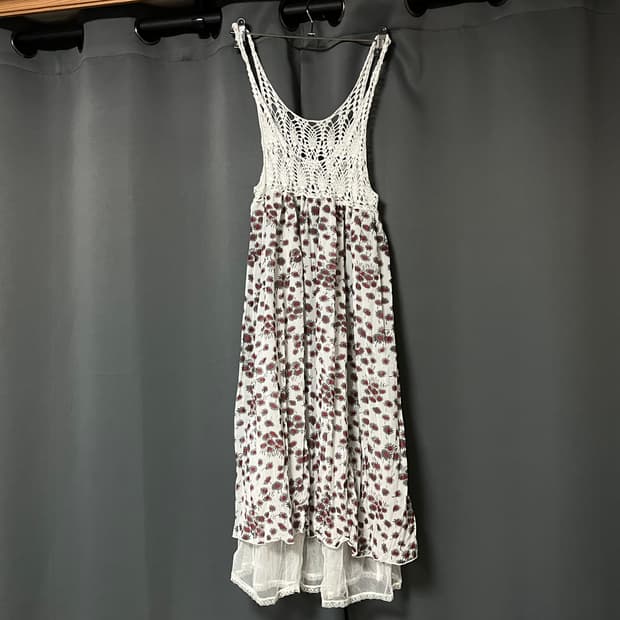 크로쉐 꽃무늬 레이어드 원피스