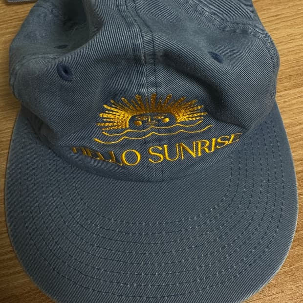 헬로우썬라이즈 6패널캡 (오션블루)