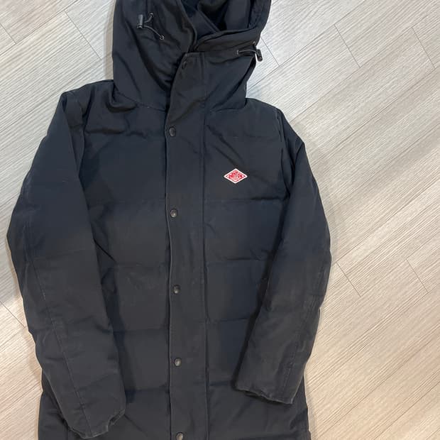 단톤 블랙 패딩점퍼