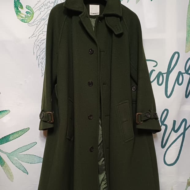 톰보이/모직 롱코트 