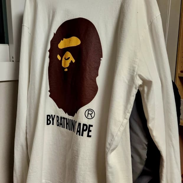 오늘만 이가격! 정품 베이프 빅 사루 롱슬리브