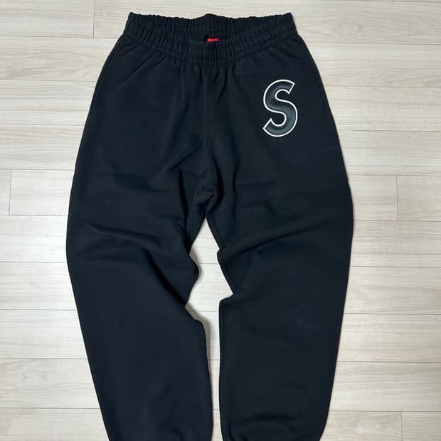 (S) 슈프림 S로고 스웻팬츠-25ss