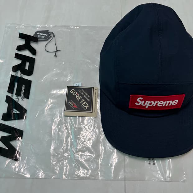 슈프림 고어텍스 캠프캡 네이비 25ss