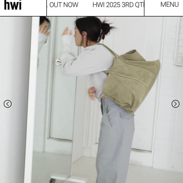 hwi L suede tote bag [taupe]