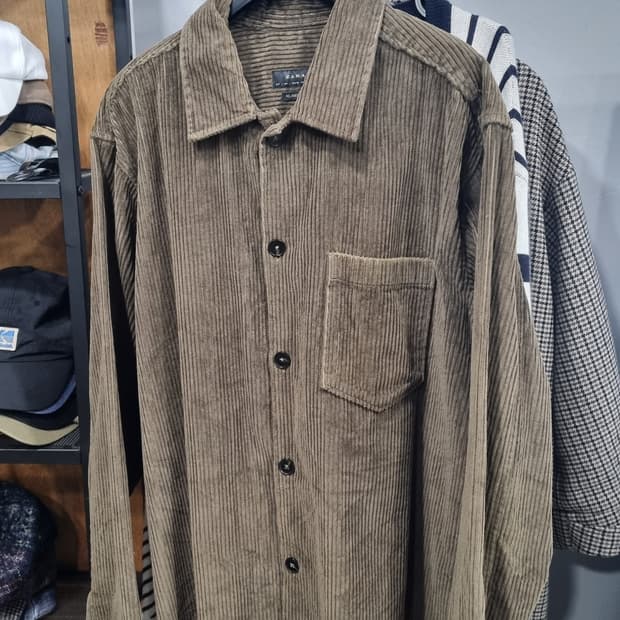 자라 남성용 코듀로이(골덴남방) 가슴반품57(105~110) 거의새거