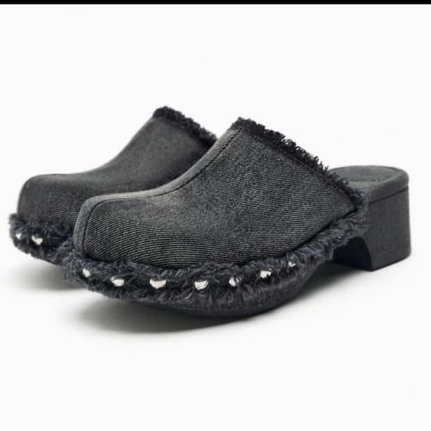 (새상품) 자라 데님 클로그 240