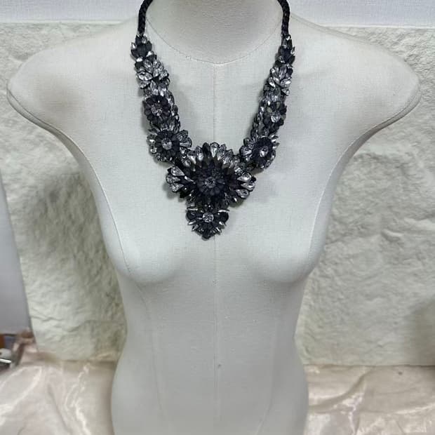 빈티지  고딕 오리엔탈 박스체인 목걸이