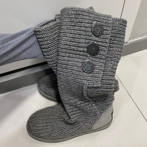 어그 카디 니트 부츠 그레이 / 240 / 빈티지