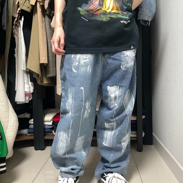 페인팅 데님 벤츠 (27-31 사이즈)