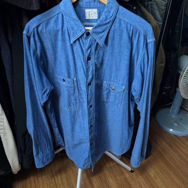 빅얀크 샴브레이 셔츠 BIGYANK 16.5 (XL) 105