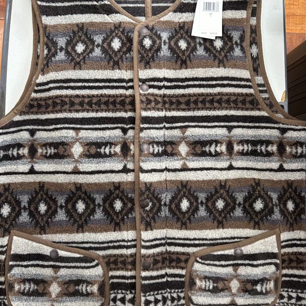 rrl 플리스 베스트 L 새상품