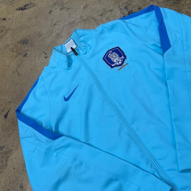 [정품/M] 나이키 대한민국 축구 국가대표 트랙탑 져지 블루 b15