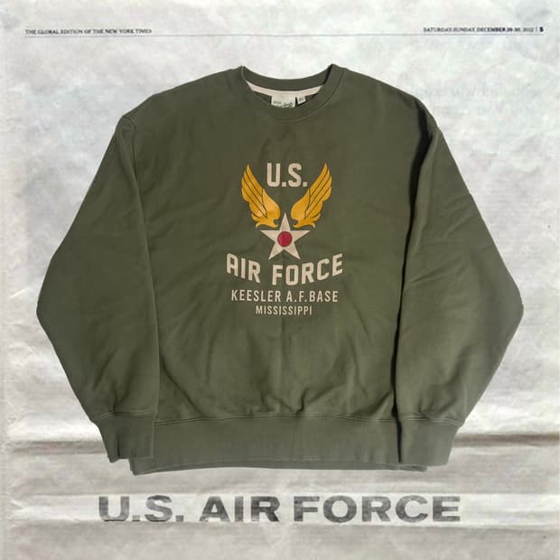 U.S. AIR FORCE 미 공군 빈티지 그래픽 맨투맨