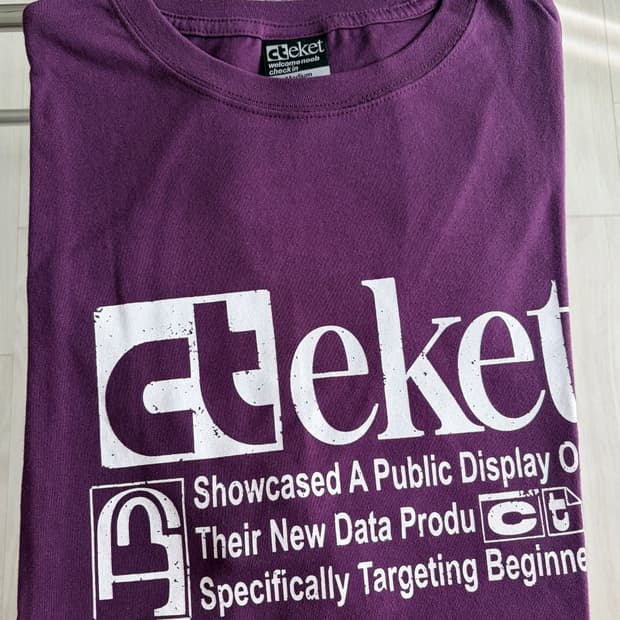 테켓 teket 반팔티셔츠 퍼플 M