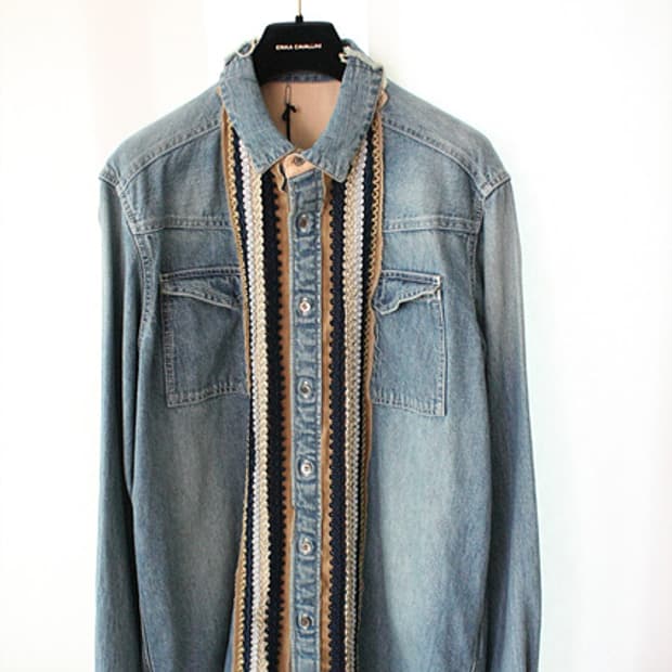 Sacai 사카이 청남방 진셔츠 새제품