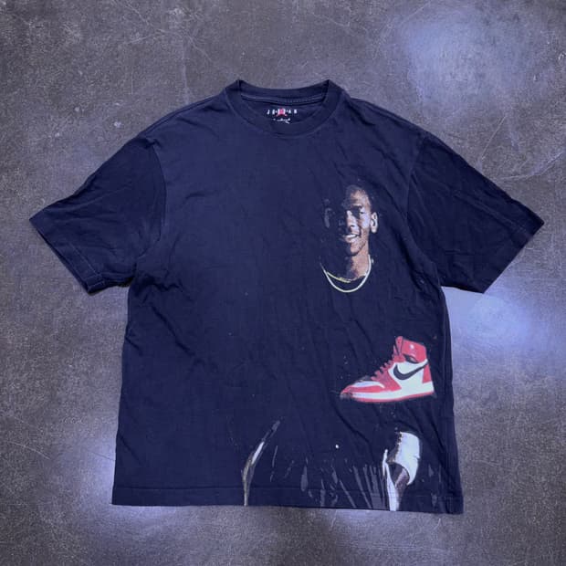 조던 크루넥 마이클 조던 누아르 반팔티 M