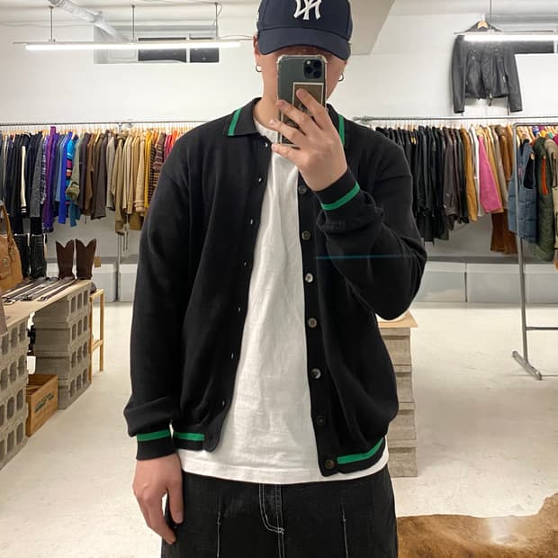 BEAMS collar knit cardigan 빔즈 카라 니트 가디건