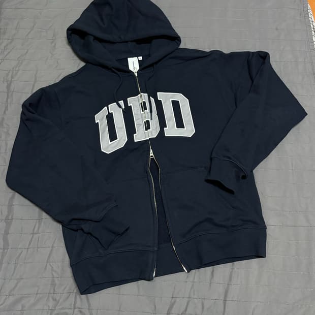 어반디타입 어반디타입 UBD 애슬레틱 스웻 후드 집업 (네이비)