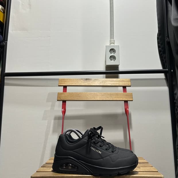 255) 스케쳐스 운동화 남성 남자 신발 에어 우노 블랙